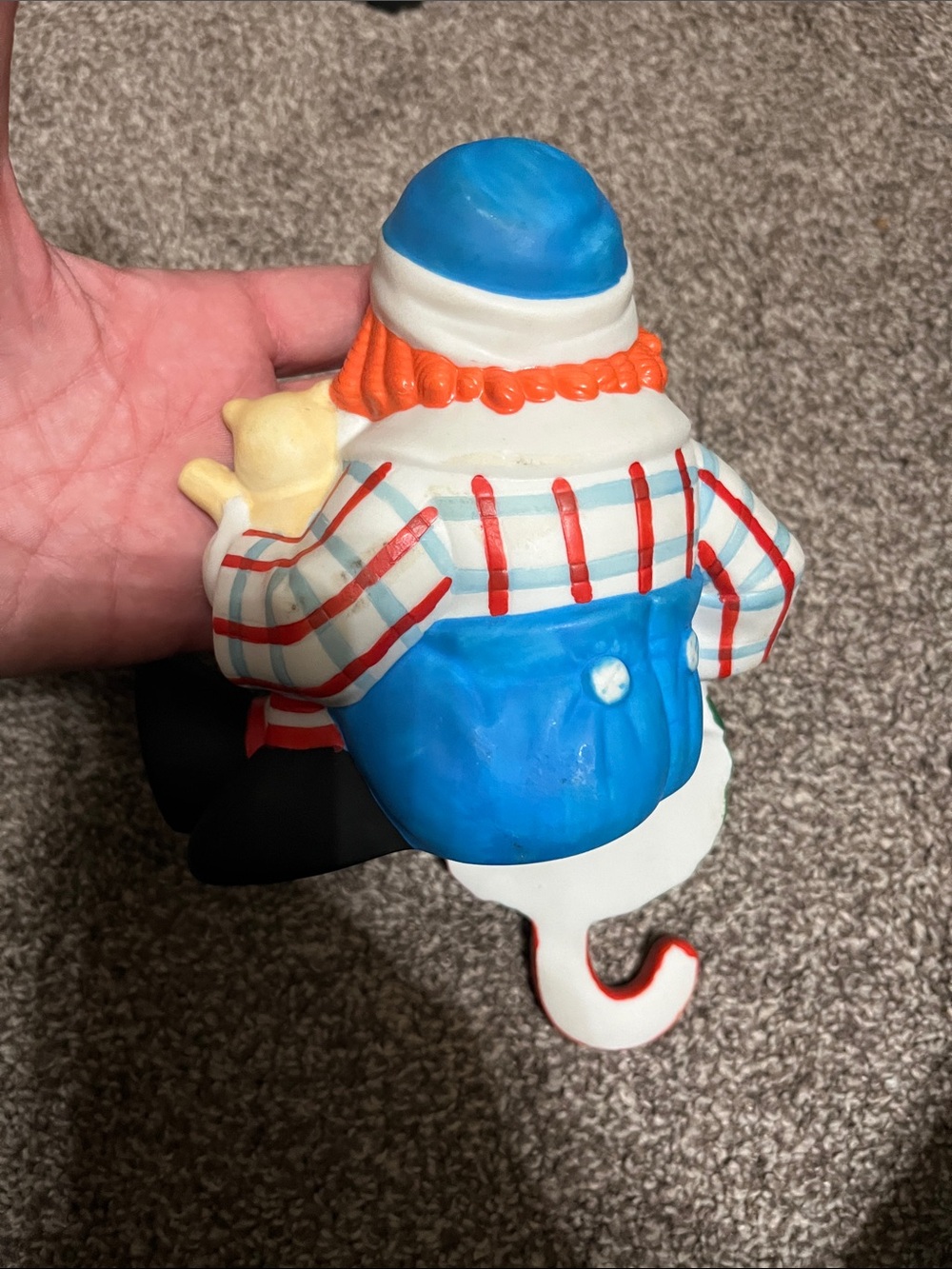 Vintage Flambro 4567 4568 Raggedy Ann Andy Christmas Stocking Mantle Figurines - Picture 5 of 15